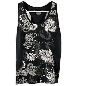 TEK GEAR Womens Athletic Tank Top With Built In Bra Size XL. EUC.